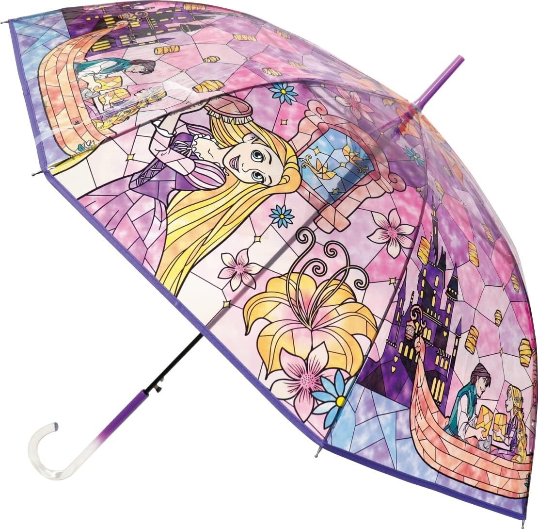 Disney Stained Glass Umbrella Rapunzel Length 23.6 inch Tangled | eBay