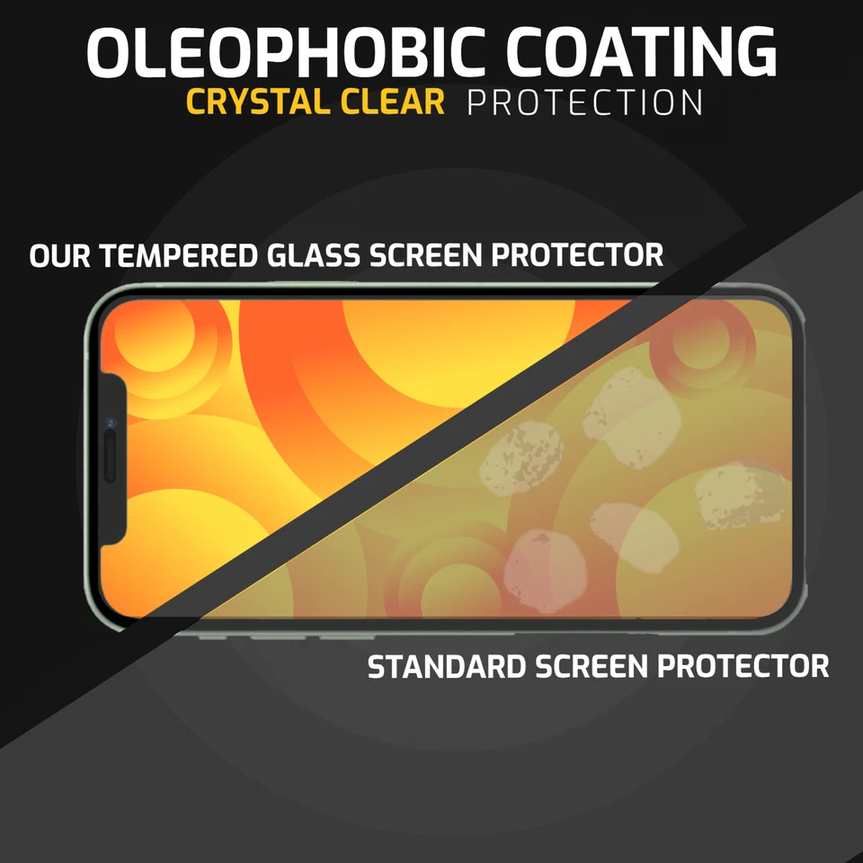 Tempered Glass Screen Protector For iPhone 16 Pro Max 17 Pro 14 13 15 Pro 7 SE - Image 3 of 4