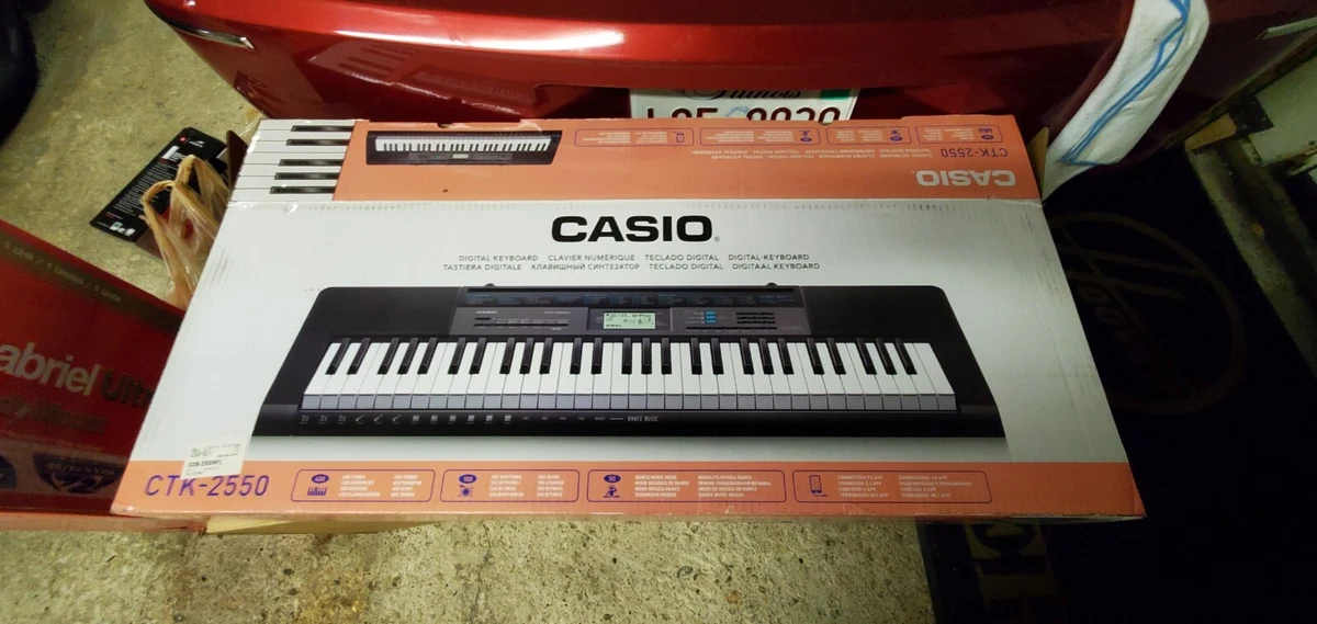 Casio CTK-2550 61 Key Portable Keyboard Electric Piano with App Integration