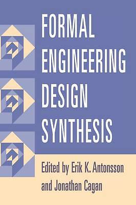 Formal Engineering Design Synthesis Antonsson Cagan Hardcover 9780521792479