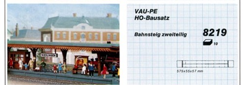 Pola 555 Bahnsteig Niedlingen 2-teilig baugleich zu Vau-Pe 8219 NEU OVP - Bild 4 von 5