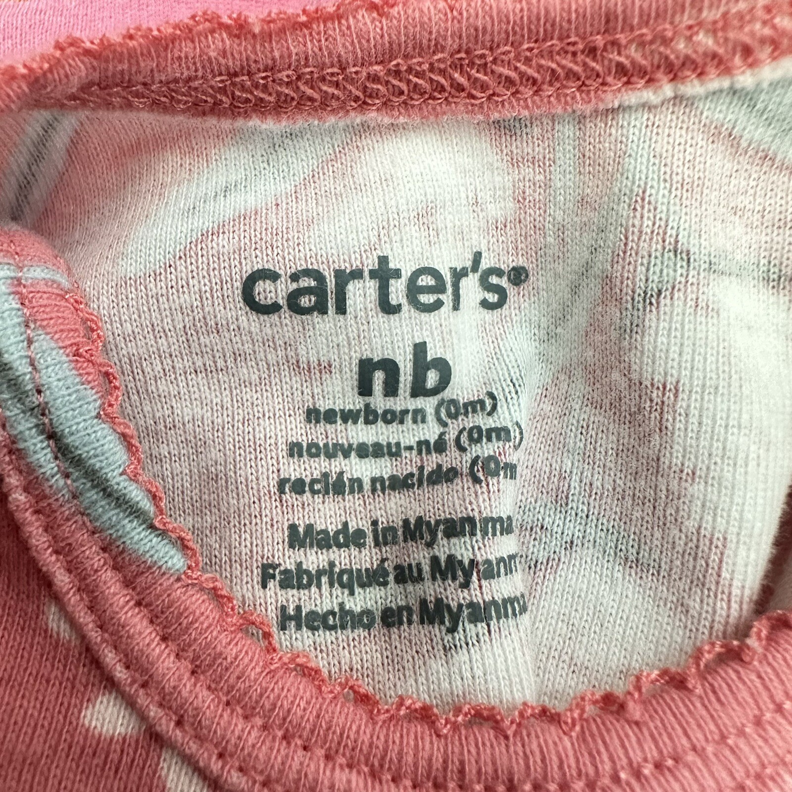 Bundle of 6 Baby Girl Body Suits Bundle New Born Gerber & Carter image 4