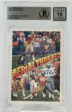 1991 Upper Deck #35 Aerial Threats  Joe Montana Auto SF 49ers BGS Aut0 10