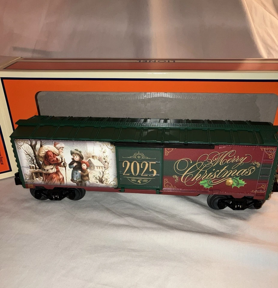 Lionel 2528100 Merry Christmas Holiday 2025 Box Car O 027 New MIB 2025 Sealed - Image 4 of 4