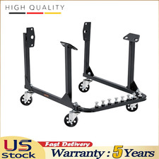 Rolling Engine Cradle Stand W Wheels Fits Chevy Small Block And Big Block 750lb