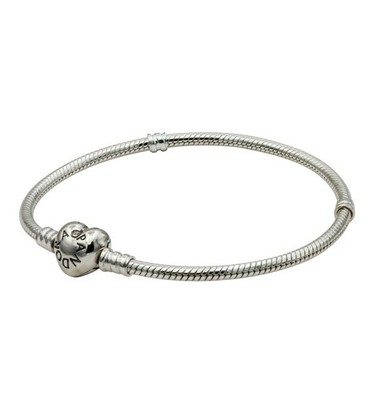 PANDORA Womens Moments Collection Sterling Silver Heart Clasp