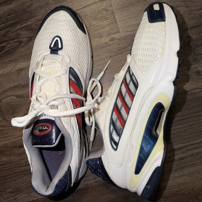 Vng Adidas ClimaCool Running Shoes 2003 Men's Sz 10.5 Y2K White Blue Red