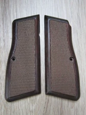 Browning Hi Power Grips Factory Checkered French Walnut Wood FN BHP High NOS