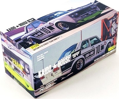 Kaido House x Mini GT Datsun 510 Street Team XMM V1 ⬜ WHITE