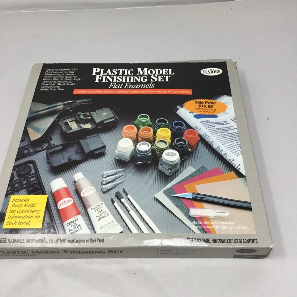 Juego de acabado modelo plástico Testors 1996 esmaltes planos #9160 caja sellada Foto 4 de 4
