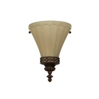 Behagliche Wandlampe Anabell 1 Creme Braun Landhaus Design Lampe Flur Blendarm