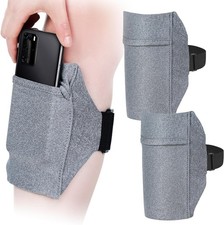 Jadive 2 Packs Cell Phone Leg Straps Holder Arm Smartphone Gray