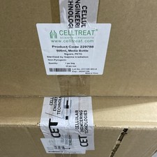 CELLTREAT 500mL Media Bottle, Square, PETG 24/Case, Sterile, #229788