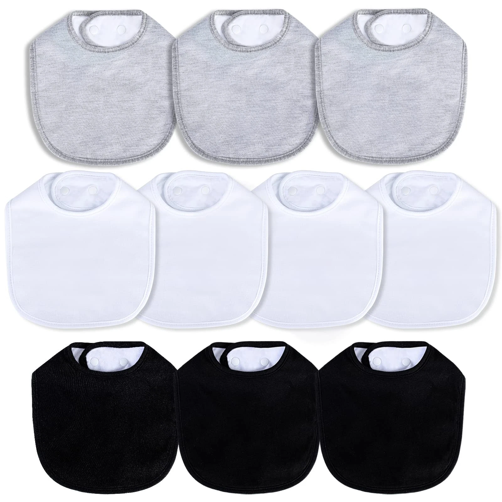 Waterproof Baby Bibs Super Soft and Absorbent Cotton 4-Layer Unisex Baby Band...