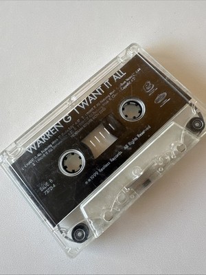 Warren G - I Want It All Cassette DPG Nate Dogg