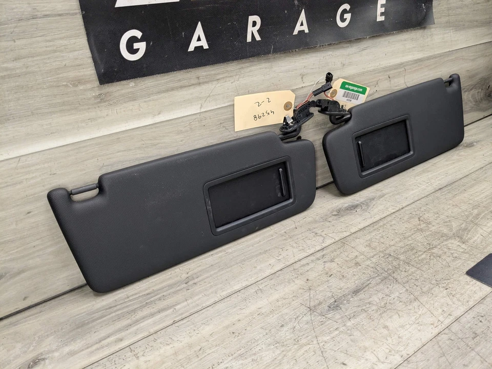 Conjunto de parasol delantero izquierdo derecho 18-24 OEM AUDI S5 A5 Q5 SQ5 PAR negro Foto 2 de 4