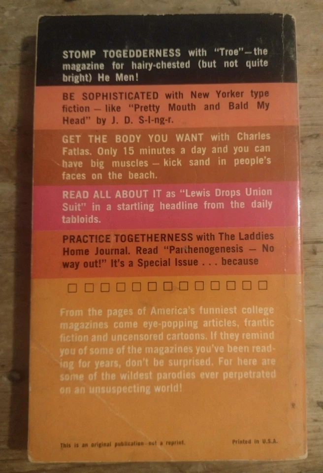 College Parodies 1961 Ballantine Books - Image 2 of 3