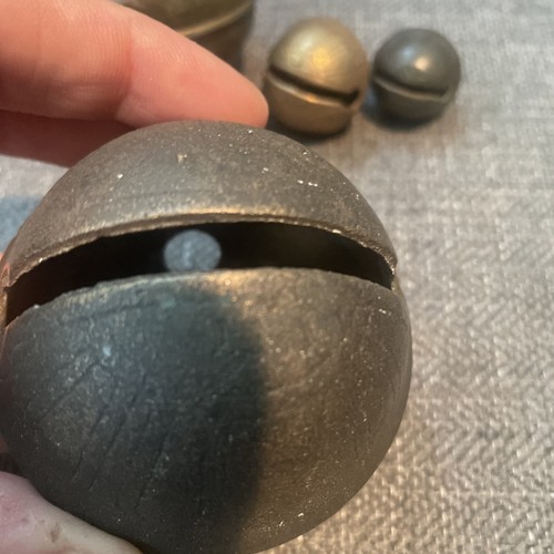 sleigh bells antique Brass Christmas - Picture 4 of 9