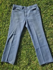 Vintage 1970s Levi's Men's Blue Polyester Pants