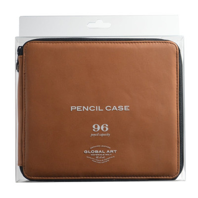Speedball Art Products Genuine Leather Storage Case For Pencils Markers Pens