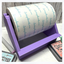 LARGE TAPE DISPENSER Purple 3d Printed Adhesive Craft Tear Tape Holder