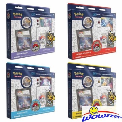 2019 Pokemon SET OF ALL (4) World Championship Sealed Decks-240