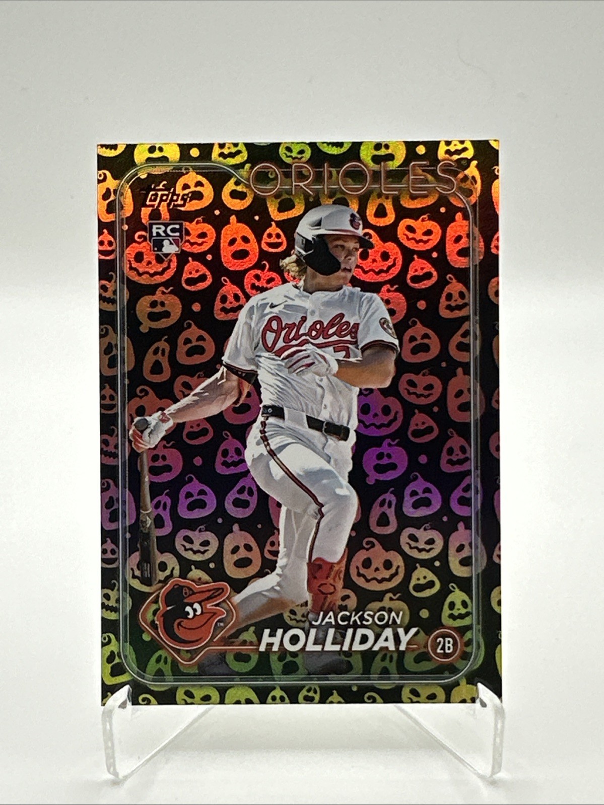 2024 Topps Update Series - Jackson Holliday #US50 Jack-O'-Lantern Foil (RC)