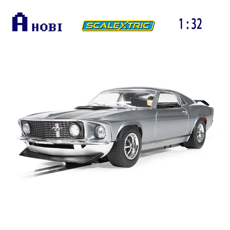 Scalextric 1:32 Scale John Wick Ford Mustang Boss 429 Silver Slot Car Model
