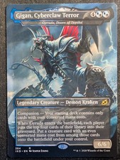 Gigan, Cyberclaw Terror - Borderless - Ikoria Lair of Behemoths (MTG)