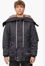 Rick Owens Drkshdw Long Bomber  Jacket Men’s Size XL - DU02C5765