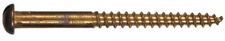 The Hillman Group 1870 10 x 2 Brass Round Head Slotted Wood Screw 20-Pack
