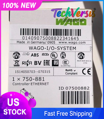 New WAGO 750-881 750881 Ethernet Controller PLC Module In Box 750881 FREE