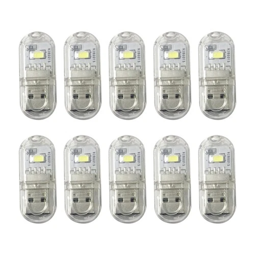 2X(USB-LED-Steckerlampe für Powerbank, Computer--Buchlicht, Tragbares Nacht2608