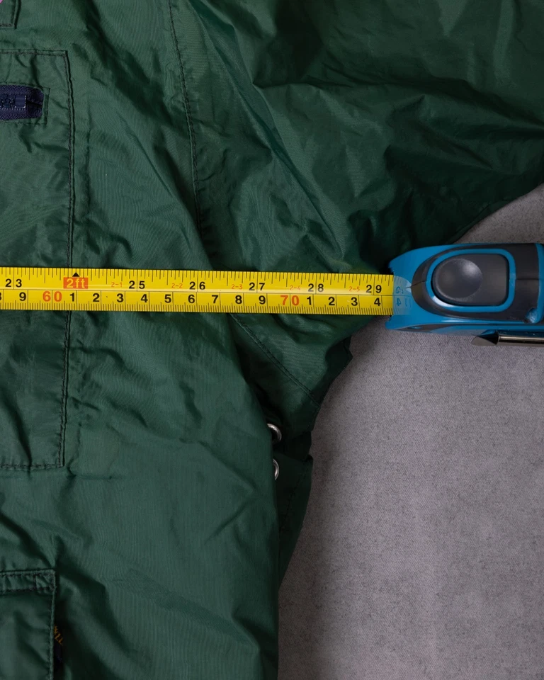 Henri Lloyd Green Fleece Lined Sailing Jacket Vintage XL England Outdoor Zip - Image 3 of 4