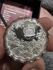 1oz Silver Autum Festival Moon Shaped Coin.999 Fine Pure Silver Bullion #19/500