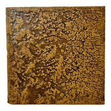 Antique Wheatley Arts & Crafts Brown Textured Thick 6 X 6 Tile Cincinnati Ohio
