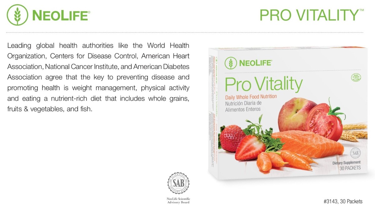NeoLife PRO-VITALITY From whole grains, fruits and NeoLife PRO-VITALITY From whole grains, fruits and