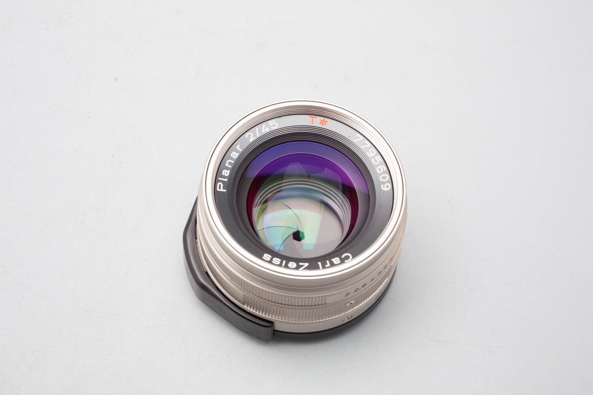 Contax Carl Zeiss Planar T* 45mm f/2 F2 Lens, Fr Contax G Mount G1