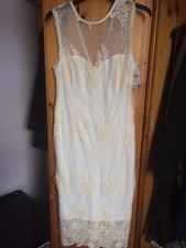 White Dress- Next - Size 10 - Perfect For Parties And Christmas- Lace Dress