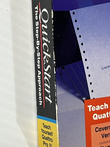VTG 1991 QUATTRO PRO 3 QuickStart The Step By Step Approach Manual - Picture 8 of 15
