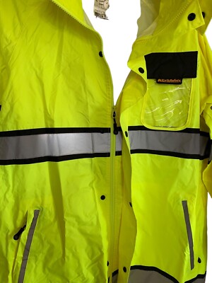 Reflective Work Trench Coat KwikSafety TORRENT High Visibility Rain Jacket - ANSI OSHA Compliant Class 3 Safety Coat OSHA Compliant Waterproof Safety Gear - Foto 11