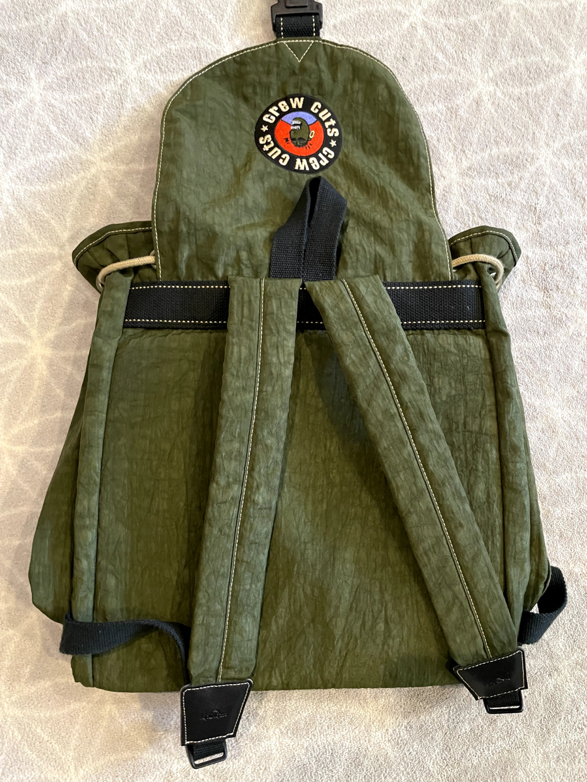 Green Crew Cuts Kipling Knapsack - image 3