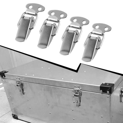 4* Mini-Größe Edelstahl Federbelastete Klemme Clip Fall Box Latch Catch Toggle