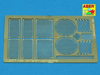 Aber 1/35 Photoetch German Jagdpanther Brass Grilles Mesh (Tamiya etc) G04