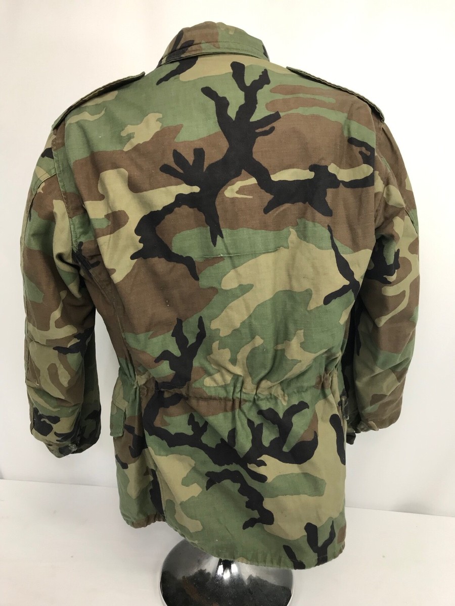 Vintage US Air Force Military Police Woodland Camo Jacket | eBay