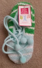 Women's SOCKS TO STAY HOME IN Socks Slipper Bed Socks No Slip Shoe Size 4-10 NWT