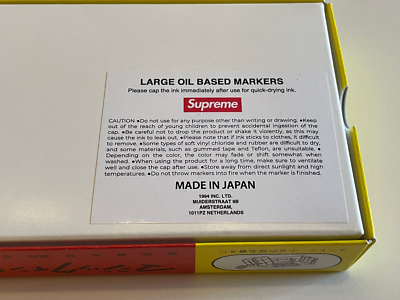 Supreme Magic Ink Markers 8 Color Set Large Oil Based Made In