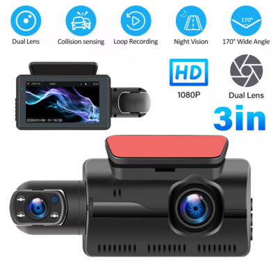 1080P Dual Lens Car Auto KFZ DVR Kamera Video Recorder Dash Cam G-Sensor Camera