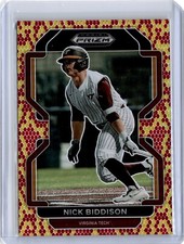2022 Prizm Draft Picks Snake Skin Nick Biddison 23/25 (B22) Dodgers