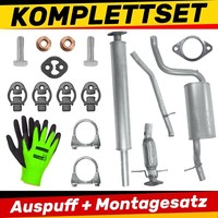 Auspuff SchalldäMpferset FüR Volvo C30 1 I FließHeck 1.8 ( 2006-10 / 2012 )